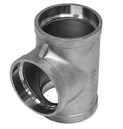Accesorio para tubería de acero inoxidable 316 de 150 lb con conexión en T hembra para soldadura por enchufe